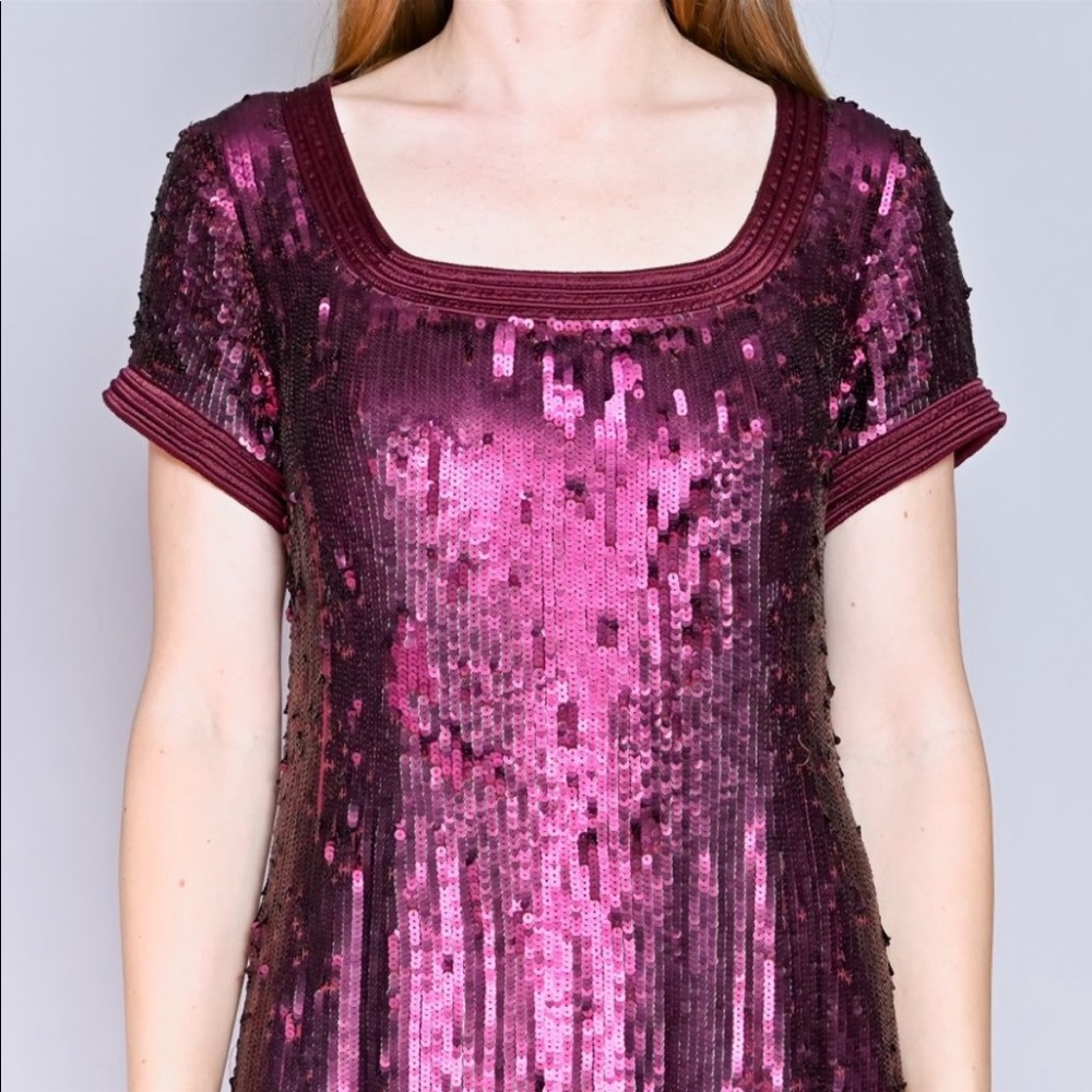 Badgley Mischa sequin shift dress purple - Picture 11 of 11